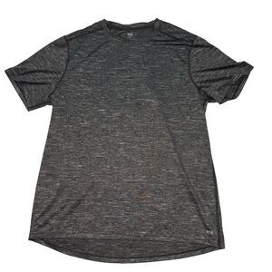 DSG Men's Large (L) Gray Short Sleeved T Shirt Performance Crew Neck Athletic